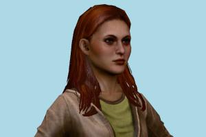 Lisa Garland Silent-Hill, woman, female, girl, people, human, xna, characters, rigged
